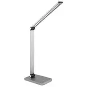 PLATINET stolna lampa 20W, s bežičnim punjačem, 5 boja svjetla, 500 lm, IP20, srebrna PDL888S