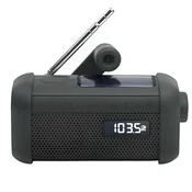 MUSE Muse, Radio na ročni pogon/solarni Bluetooth s svetilko, model MH-08MB, Črna, (5000250545)