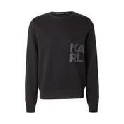 Karl Lagerfeld Majica siva/črna