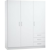 Ormar FANDRUP 144x176 3 vrata 3 fioke bela