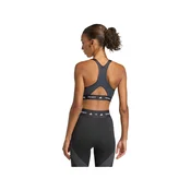 adidas Brassiere de sport Techfit Workout couleur bloc moyen Črna