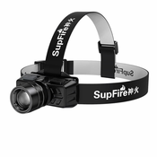 Supfire HL50 head flashlight, USB, 300lm, 200m, Zoom (6956362931503)