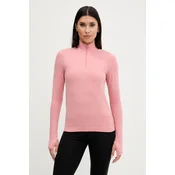 Majica z dolgimi rokavi Pangaia Plant-Stretch Zipped Long Sleeve Top