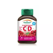 JAMIESON VITAMIN C+D3 ZA ŽVAKANJE 75X (500MG+500IU)
