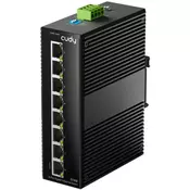 Cudy 8-portni industrijski Gigabit switch IG1008, 8× GbE portova, zašticeni, sa dvostrukim napajanjem i IP40 zaštitom