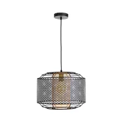 Lestenec na vrvici DENTON 1xE27/40W/230V črna