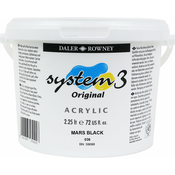 Daler Rowney System3 Akrilna barva Mars Black 2,25 L 1 kos