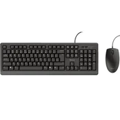 Tastatura+miš TRUST Primo žicni set/SRB/crna