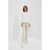 Marisse Womens Sweatshirt L-Bl-4013 Off White