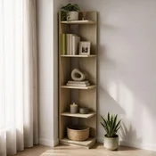 Hanah Home polica za knjige Aura, 37,8 cm, svetli hrast