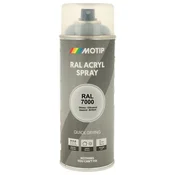 Industrijski akrilni lak sprej RAL HG 400ml Motip - RAL 7000 krzneno siva