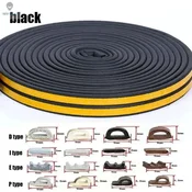 KJB Samolepilni tesnilni trak EPDM, profil P (9 mm x 5,5 mm), 5 m, črn