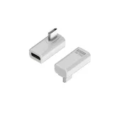INF 240W 80Gbps USB-C Adapter Ženski na Moški - Pravi Kot (2-Pack) White, (5000291509)