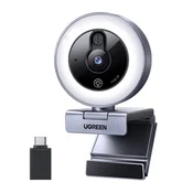 slomart Ugreen spletna kamera 2K, 30FPS, LED osvetlitev, mikrofon