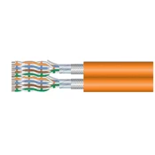 Equip Cat.7 S /FTP Duplex Installation Cable, LSZH, Solid Copper, 1000m