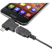 Renkforce Renkforce USB 3.0 adapter [1x moški konektor USB-C, moški konektor USB 2.0 tipa micro B - 1x USB 3.2 gen. 2 vtičnica A (USB 3.1)] z OTG funkcijo, pozl, (20429825)