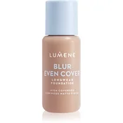 Lumene Blur Even Cover tekoči puder z mat finišem 16 ur odtenek 4.5 30 ml