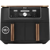 Ninja Ninja Foodi MAX Dual Zone Friteza na Vrući Zrak, 9,5L, 6-u-1, Bakrena/ČRNa