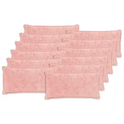 vidaXL Prevleka za blazino 12 kos HOUTEN Roza 40 x 80 cm