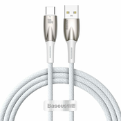 Baseus Glimmer USB/USB-C Cable 100W, 1m (white)