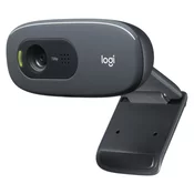 Logitech C270 mrežna kamera 3 MP 1280 x 720 pikseli USB 2.0 Crno