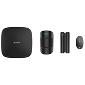 AJAX StarterKit črna (Hub + MotionProtect + DoorProtect + SpaceControl) [StarterKit/B 20287]