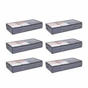 VEVOR Posoda za shranjevanje pod posteljo 996x500x180 mm, prozorna pokrova, shranjevanje
