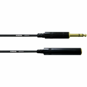 Cordial Kabel s REAN jack konektorom CORDIAL 3 m, 6,3 mm stereo produžni kabel
