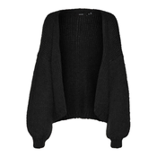 VERO MODA Pletena jopa MAYBE, črna
