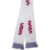 NASA scarf Knitted wht/blue/red