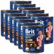 Konzervirana hrana Brit premium by Nature Lamb with Buckwheat 12x800 g