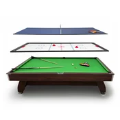 THUNDER Biljardna miza večnamenska igralna miza – biljard, air hockey, namizni tenis THUNDER BROWN 7FT, (5000093377)