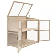Homestar Zimski okvir rastlinjaka dvonadstropni 103x61x103 cm naravni
