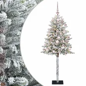 Vidaxl Umjetno božično drevo z okrasnimi kroglami 150 cm 150 LED
