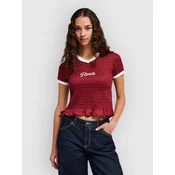 RVCA Smoked Jersey ženska majica brick red