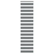 vidaXL Zebra senčilo temno sivo 60x230 cm tkanina širina 55,9 cm