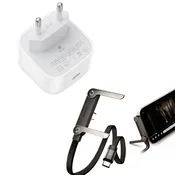 Komplet polnilnika 40W 60W in kabel USB-C za hitro polnjenje 240W, zložljivo držalo za telefon dolžine 1,5 m, za iPhone 17, 17 Pro Max, 16, 15 Pro Max