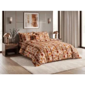 Posteljnina iz mikrovlaken PUMPKIN STRIPES barvna Dimenzije posteljnine: 70 x 90 cm | 140 x 220 cm