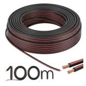 Kabel za LED trak 2x0,75 mm rola 100 m dvožilni zvočniški kabel na kolutu