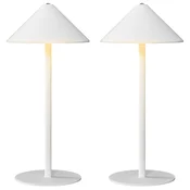 HOMCOM HOMCOM namizna svetilka kovina 15D x 15Š x 31,5V cm belo, (5000242779)