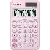 Casio Džepni kalkulator Casio SL-310UC Ružicasta Zaslon (broj mjesta): 10 solarno napajanje, baterijski pogon (Š x V x d) 70 x 8 x 118