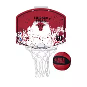 Wilson NBA TEAM MINI HOOP CHICAGO BULLS, tabla s obrucem, crvena WTBA1302CHI