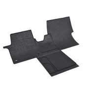 Rubber car mats Peugeot Traveller 2016- (front, 2 seats, tunnel)