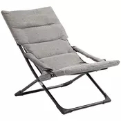 Homestar Zložljiv stol 66x94x79 cm siva