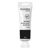 PLAYBOX AKRILNA BARVA ZA NAREDITEV ČRNEGA MAKE-UPA v tubi 75 ml (ukinjena proizvodnja)