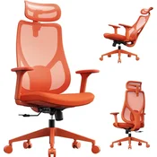 SENSE7 Pisarniški stol Moyo, oranžen, nastavljiv, ergonomski