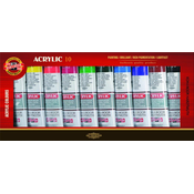 KOH-I-NOOR Set of Acrylic Colours 10 x 40 ml