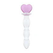 Steklen dildo Gildo - No. 37 Heart Shape, 18.8 cm
