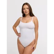 cfab Oblikovanje postave Cami Sculpting Bodysuit with Slip bela