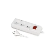 JO! Podaljšek s stikalom, 3 vtičnice, 10A, 3m, bel, PS-360WS, T-106060